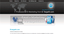 Desktop Screenshot of e-targetit.com