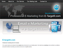 Tablet Screenshot of e-targetit.com
